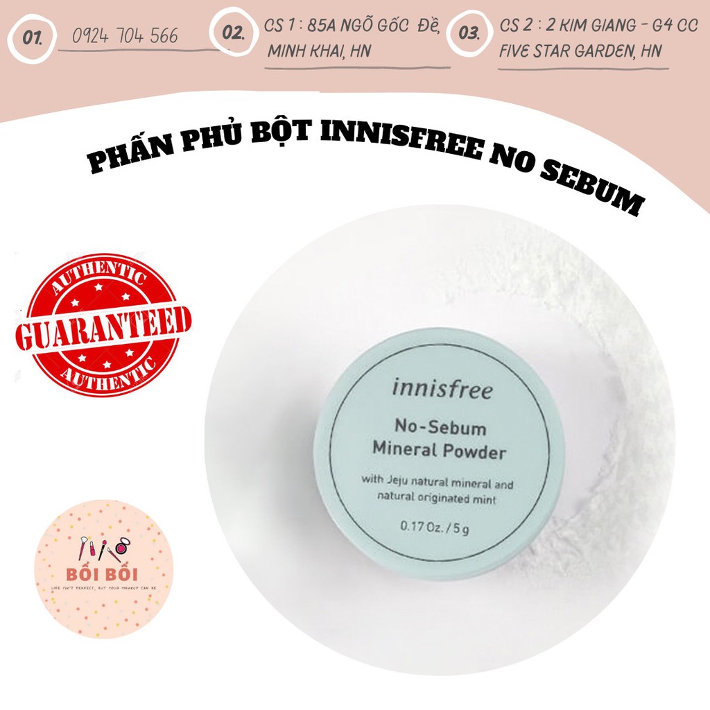 PHẤN PHỦ BỘT INNISFREE NO SEBUM