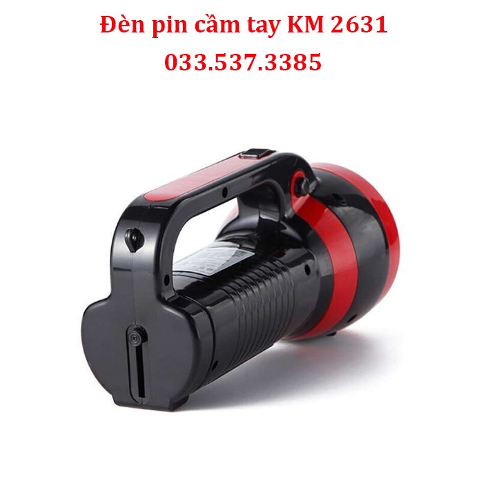 Đèn pin sạc điện, đèn pin laser KM 2631 siêu sáng, độ bền cao