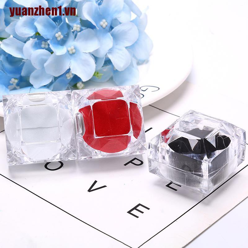 [Yuanzhen1] Giá Đỡ Nhẫn Cưới / Đính Hôn Bằng Acrylic Trong Suốt