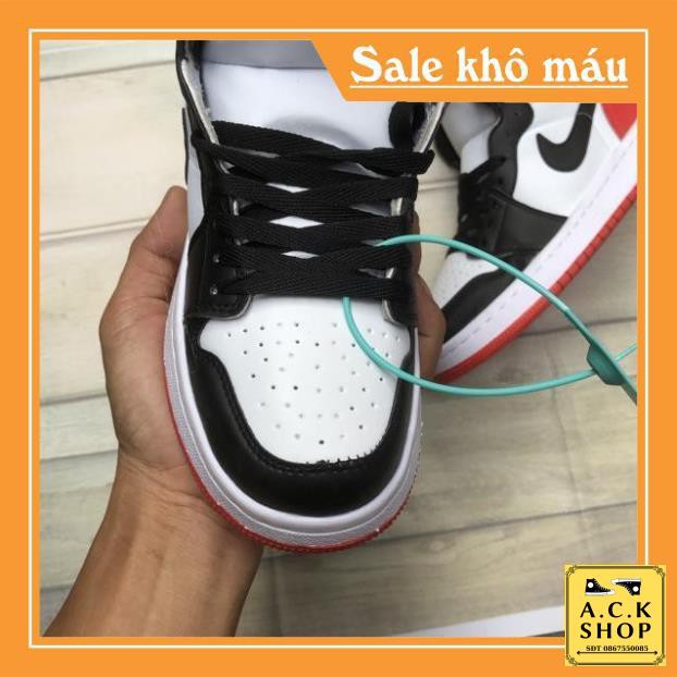 ⚡Hộp+Bill+Quà⚡ Giày thể thao Nike_air Jodan đỏ đen cao cổ nam nữ