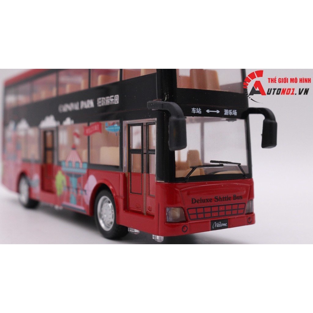 MÔ HÌNH XE TOUR BUS 2 TẦNG RED 1:50 DOUBLE HORSES 7774