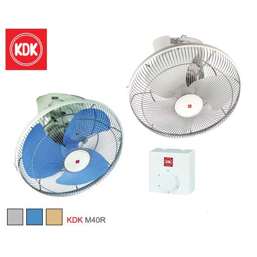 QUẠT TRẦN ĐẢO KDK M40R ( Vàng GD- Xanh BL- Xám GY)