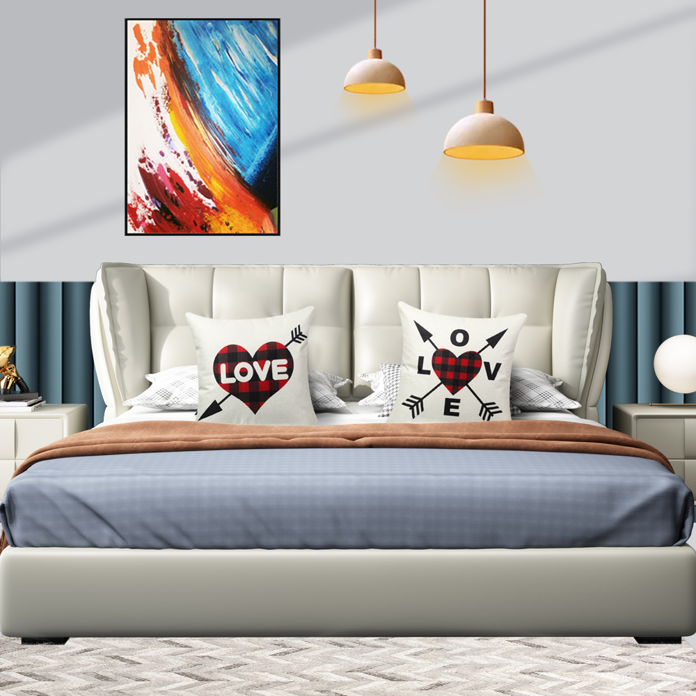 Vỏ Gối Sofa In Hình Trái Tim Lãng Mạn Cho Ngày Valentine