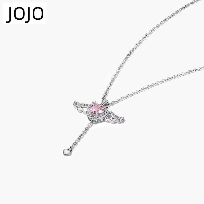 Dây Chuyền Mặt Trái Tim Đôi Cánh Thiên Thần Lãng Mạn Cho Nữ