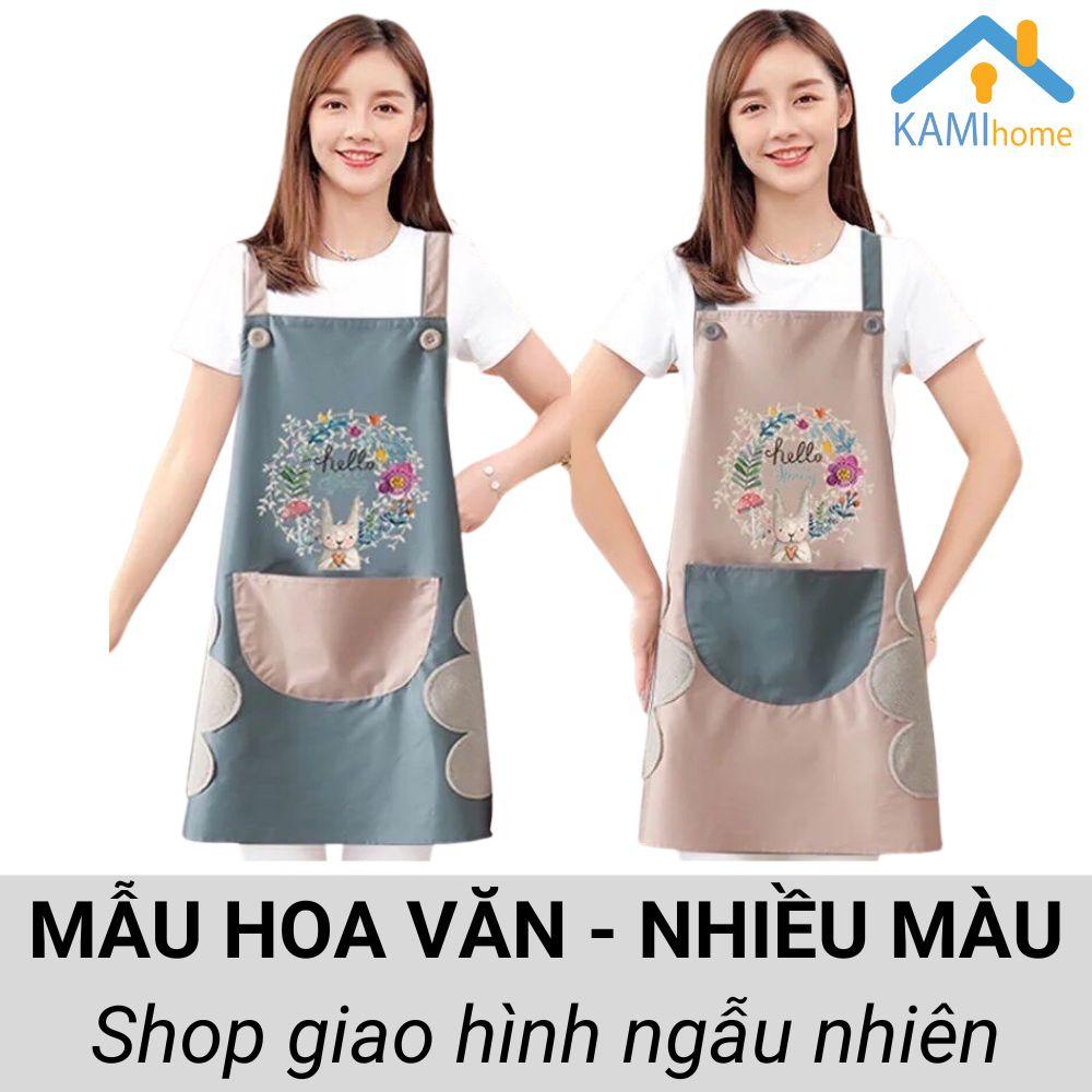 Tạp dề 2 lớp chống thấm nước có cạnh chùi tay tiện lợi mã 20112