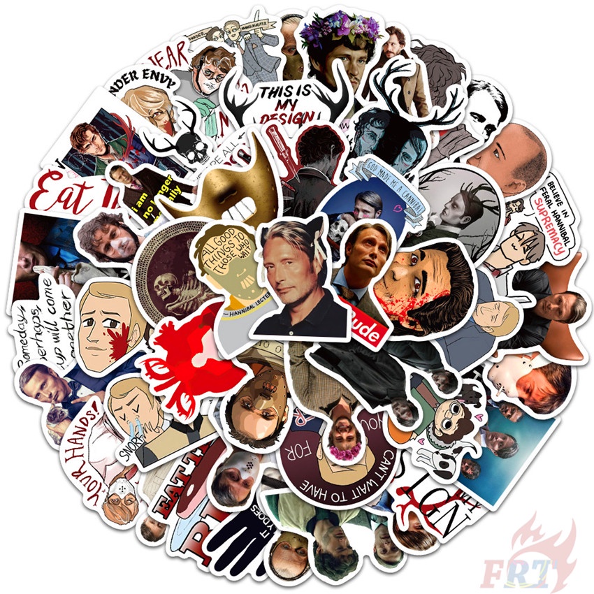 ❉ Hannibal Series 01 Hình Dán ❉ Set 50 Sticker Họa Tiết Đa Dạng Hợp Thời Trang