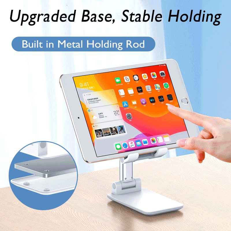 Giá Đỡ Điện Thoại Để Bàn Có Thể Gập Lại Cho IPhone IPad Tablet