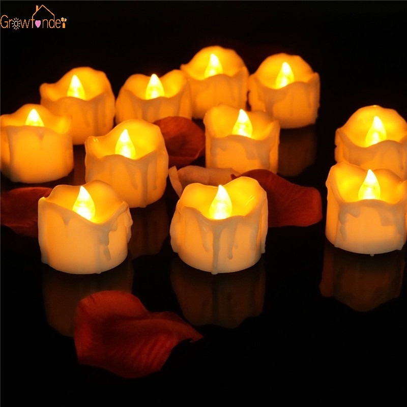 1 Đèn LED Giả Hình Nến Không Lửa Chạy Bằng Điện Trang Trí Nhà Cửa/Giáng Sinh