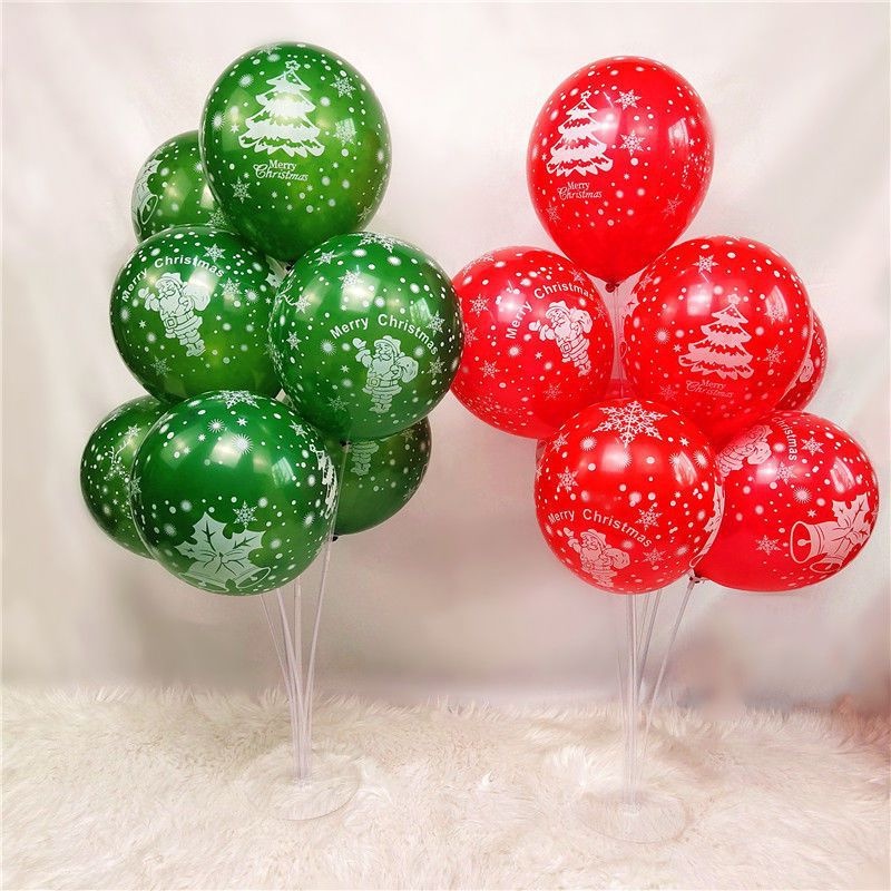 Bong Bóng Latex Hình Ông Già Noel / Tuần Lộc / Cây Thông Trang Trí Giáng Sinh