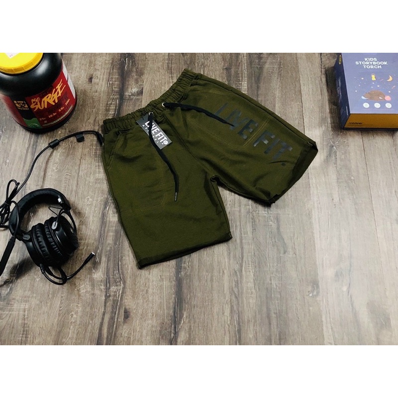 [sale sốc] quần short gym nam LIVEFIT,quần short thun nam cưc chất