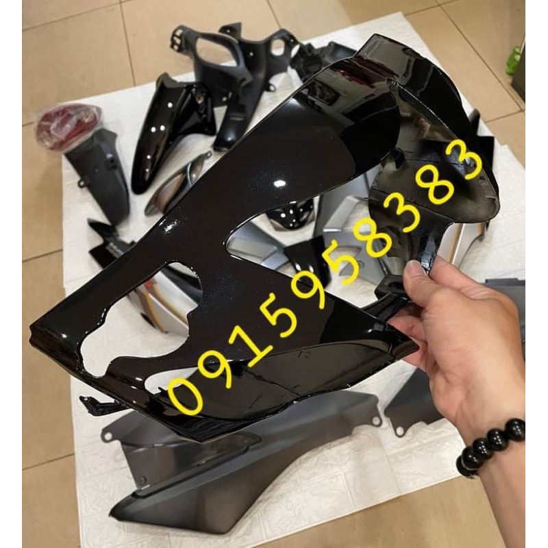 Bộ vỏ nhựa Wave S100 Đen Xám kèm tem