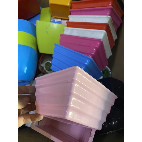chậu nhựa trồng cây cảnh mini, cắm hoa xinh đủ loại