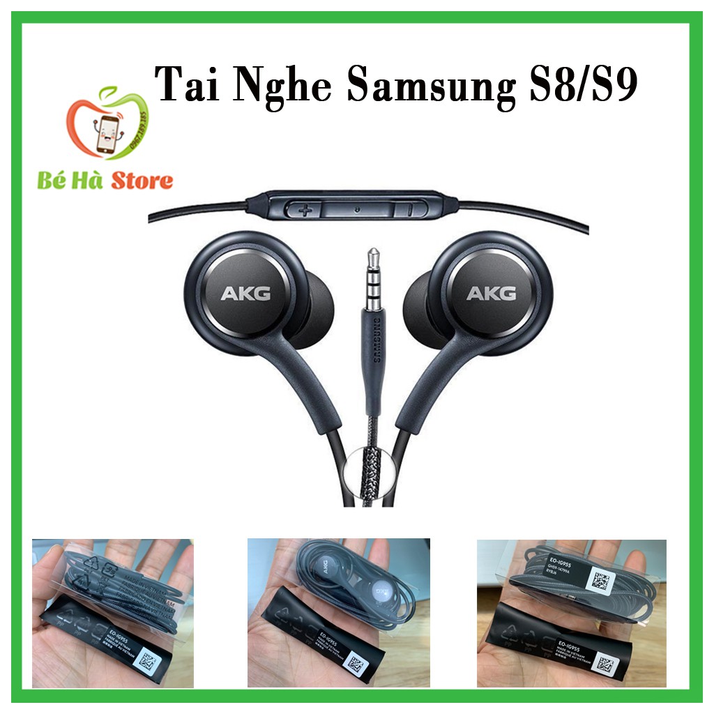 Tai Nghe AKG S8/S9/Note 8/Note 9/S8 Plus/S9 Plus Zin Chính Hãng Âm thanh Chuẩn