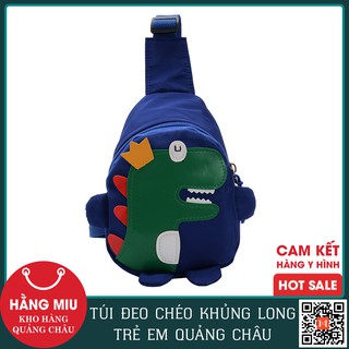 Balo Túi Đeo Chéo Trẻ Em Họa Tiết Khủng Long Kute Quảng Châu