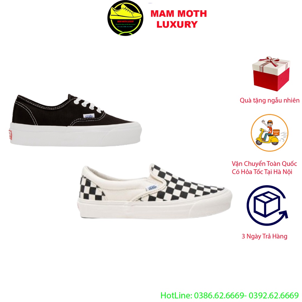 Giày van old skool, caro lười,van vault, old skool nam nữ bản trung 11 full size