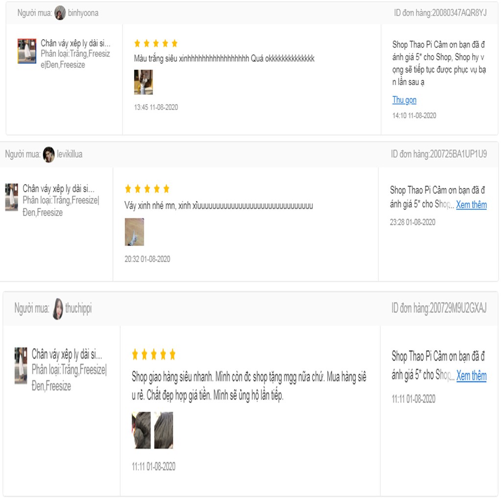 Chân váy dáng dài dập ly đơn giản (Video + Hình thật + trắng vải voan cao cấp) | BigBuy360 - bigbuy360.vn