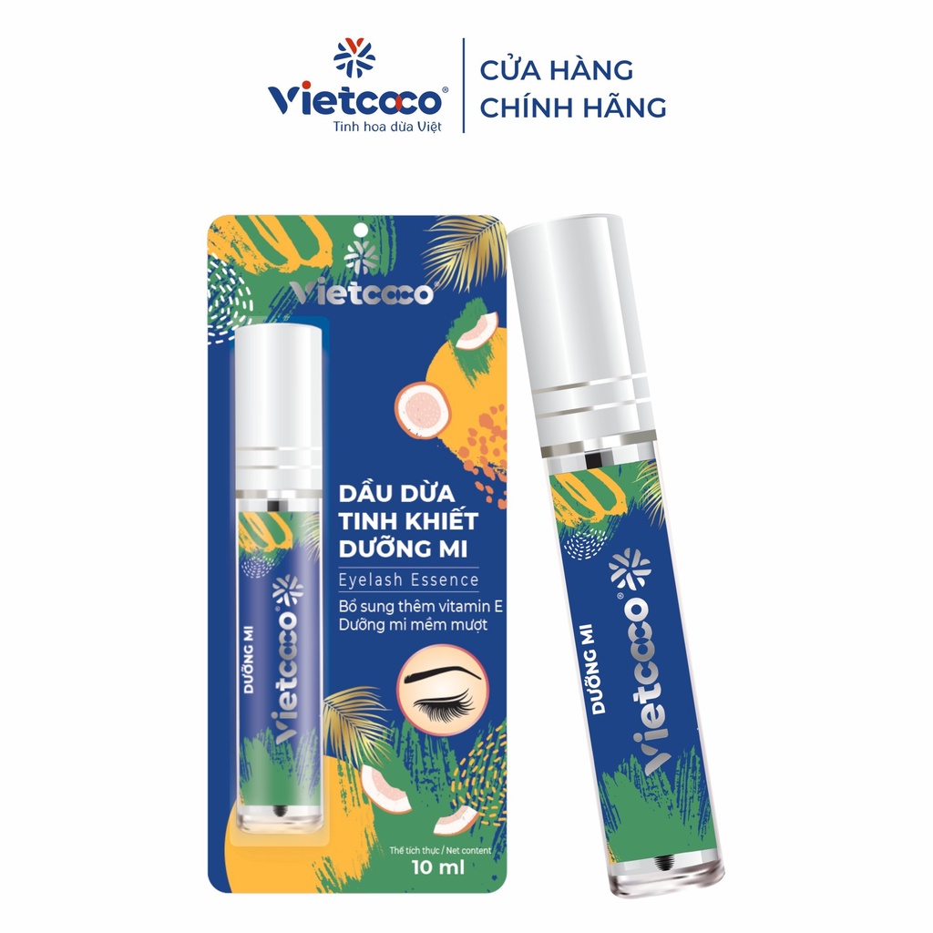 Mỹ Phẩm dầu dừa tinh khiết Vietcoco Vitamin E nguyên chất ép lạnh dưỡng tóc, dưỡng mi.....