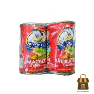 Cá Sốt Cà Ba Cô Gái / Hàng Thái Win Chef Mackerel In Tomato Sauce Hộp 155g