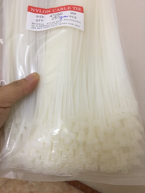 Túi 250 sợi dây rút nhựa size 4x250mm