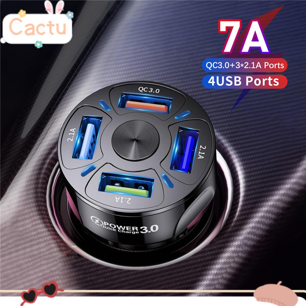 Củ Sạc Nhanh Qc 3.0 4 Cổng Usb Có Màn Hình Led Hiển Thị Thông Dụng Cho Xe Hơi | BigBuy360 - bigbuy360.vn