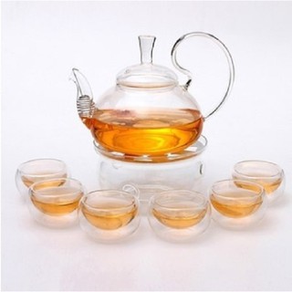 SALE - Bộ ấm trà thủy tinh chịu nhiệt BAT 211