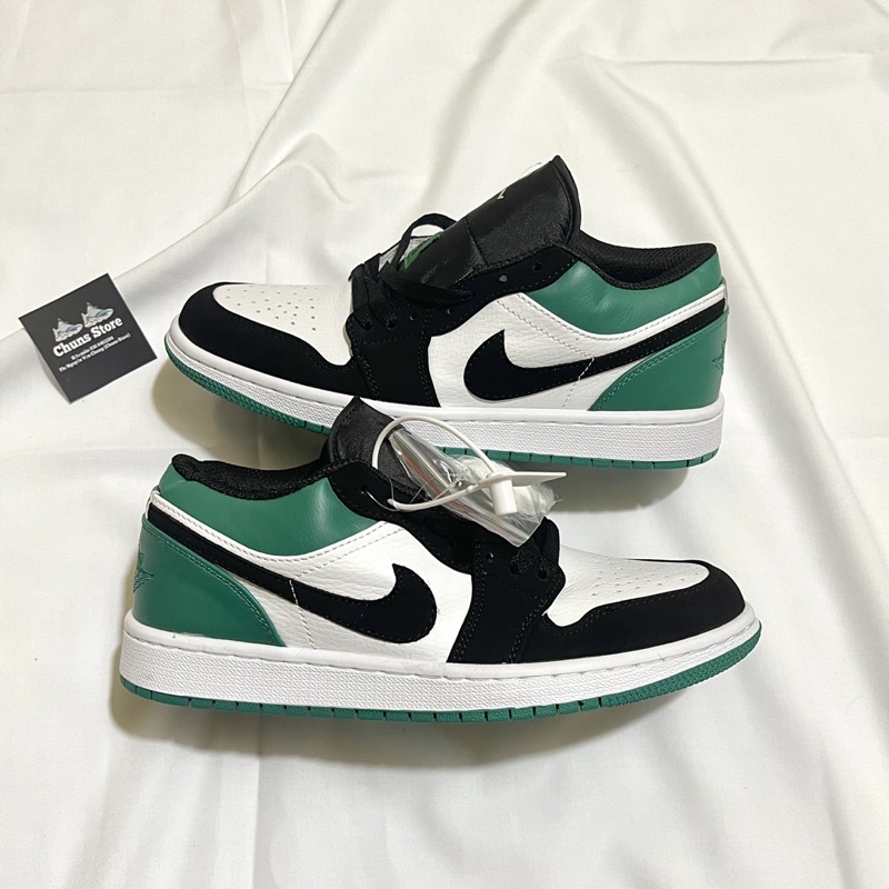 Giày Jordan xanh lá đen thấp cổ ⚡️FREE_SHIP⚡️,giày JD 1 xanh lá cao cấp