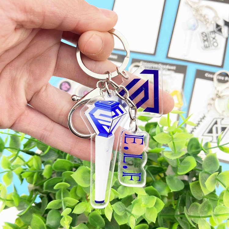 Móc Khóa Acrylic Hình Nhóm Nhạc TWICE MAMAMOO EXO SJ SEVENTEEN