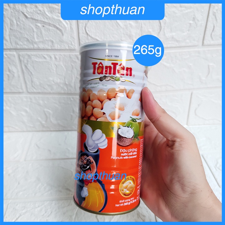 Đậu phộng nước cốt dừa Tân Tân 265g ( lon) - HSD : 25/10/22