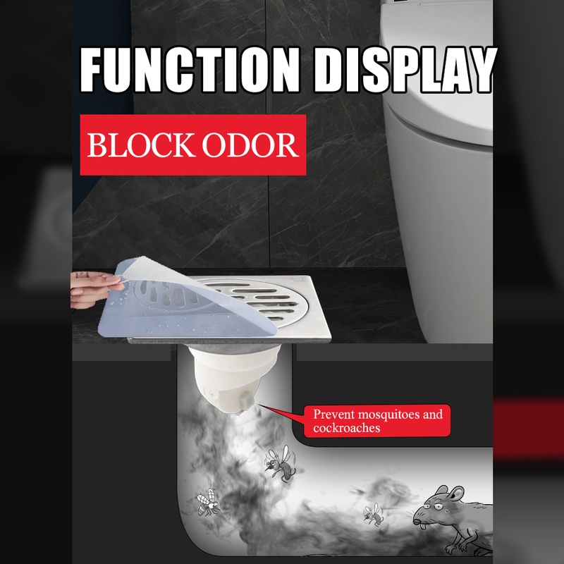 Tấm Lọc Khử Mùi Bằng Silicone Trong Suốt Cho Lỗ Thoát Nước Nhà Tắm / Nhà Bếp