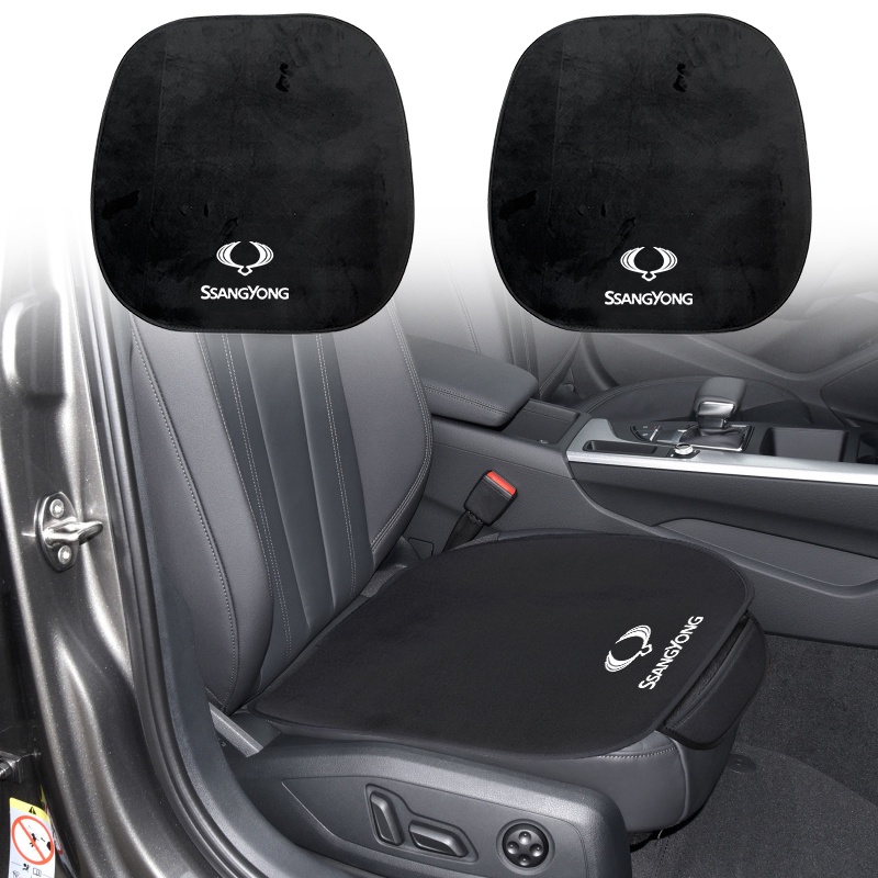 Đệm Lót Ghế Ngồi Xe Hơi Bằng Nỉ Mềm Mại Chống Trượt Thông Dụng Cho SsangYong Actyon Turismo Rodius Rexton Korando Kyron