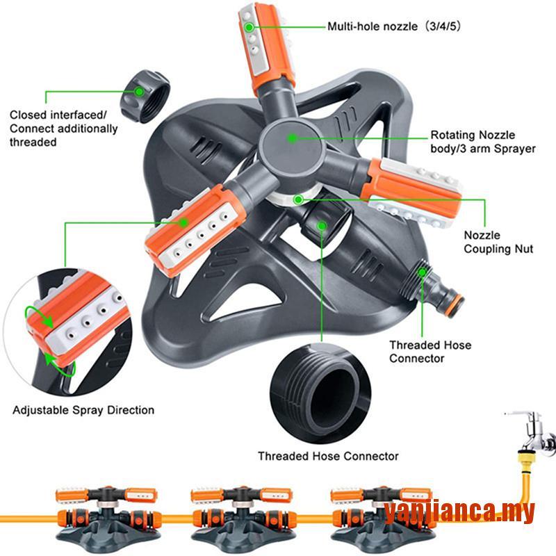 Hệ Thống Phun Nước Tưới Cỏ Thiết Kế Xoay Tiện Dụng