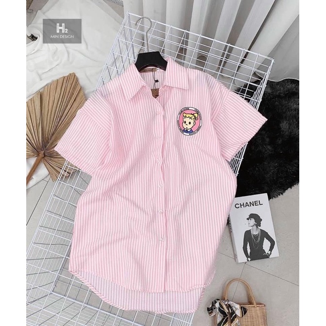 Áo sơ mi kẻ gấu siêu xinh(CT) | BigBuy360 - bigbuy360.vn