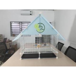 SET CHUỒNG CHÓ MÈO THỎ LẮP GHÉP ĐA NĂNG NHIỀU MÀU SẮC LỰA CHỌN (tặng kèm chốt, búa lắp ráp) (Kiều Hoa Store)