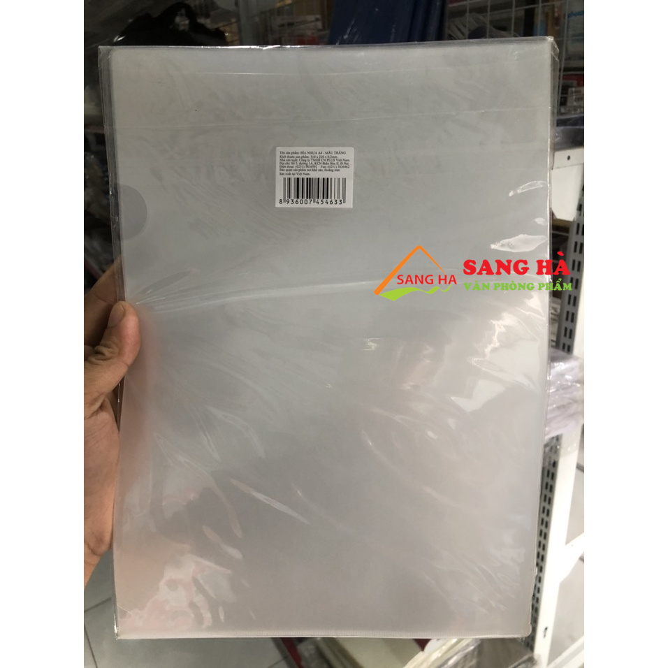 Xấp 10 cái Bìa lá nhựa A4 Plus Hàng loại dày - Nhà Sách Hà My