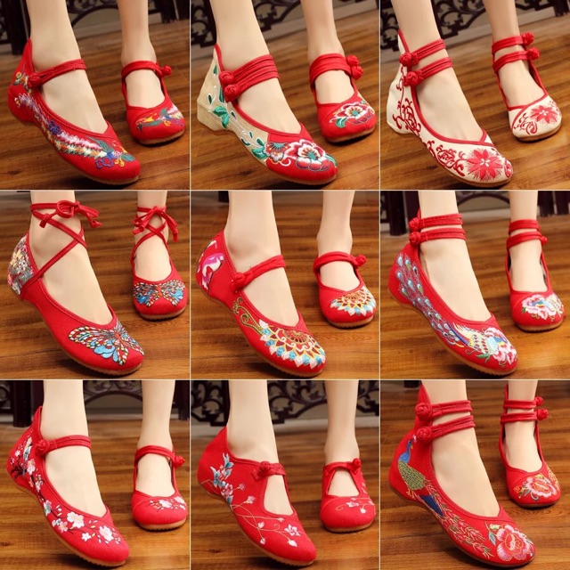 Giày vải thêu cổ trang | BigBuy360 - bigbuy360.vn