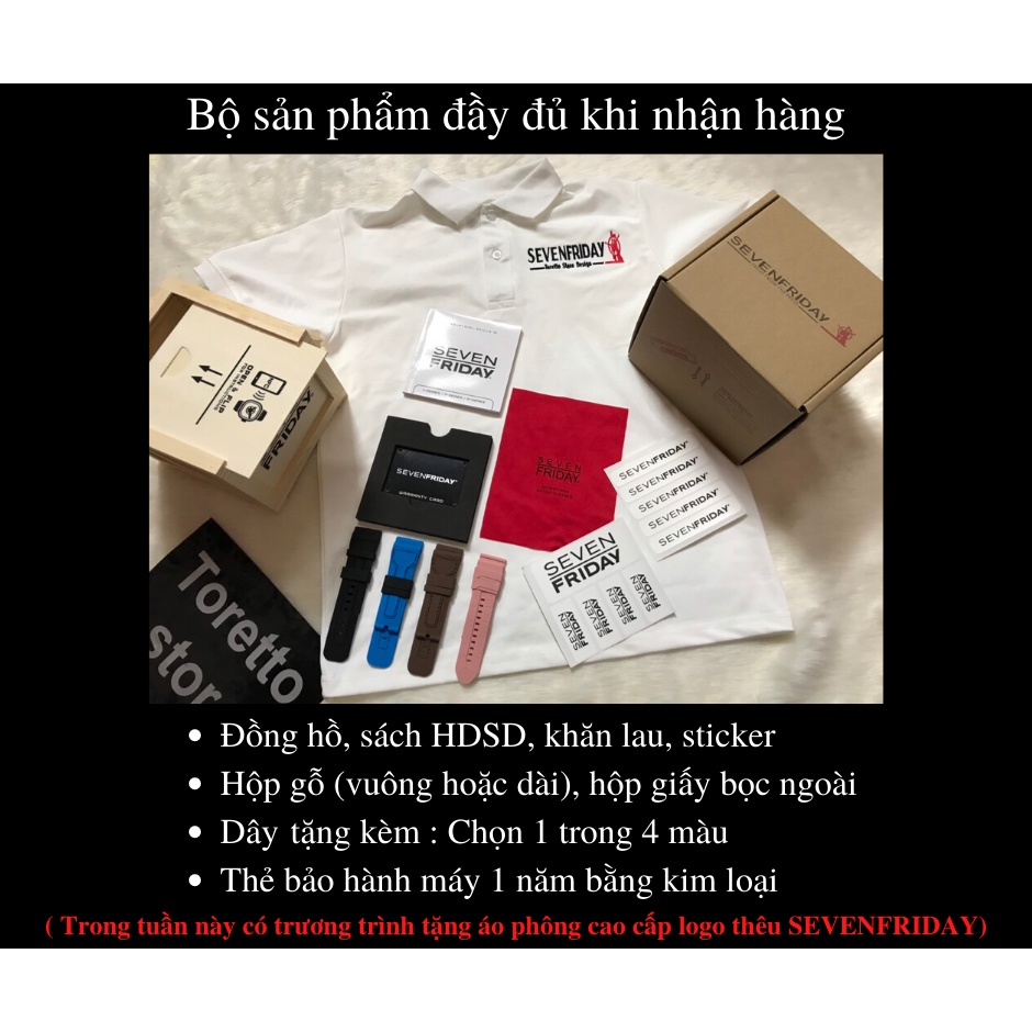 Đồng Hồ Nam  - Automatic - Hộp Gỗ, Sách, Thẻ Bảo Hành 2 năm , Khăn, Dây Cao Su Cao Cấp Tặng Kèm