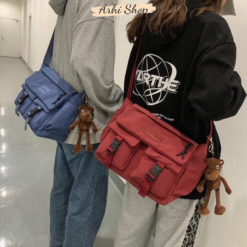 Túi Đeo Chéo Nữ ULZZANG Phong Cách Thời Trang Hàn Quốc Thiết Kế Chống Nước