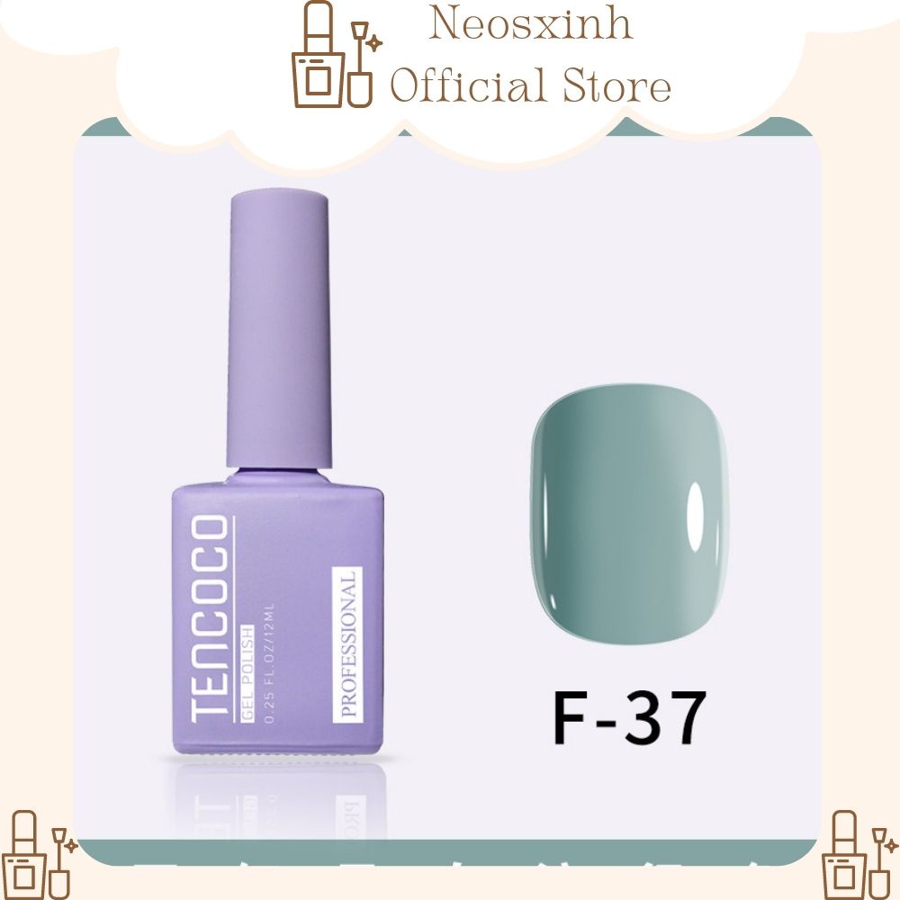 Sơn Móng Tay Gel 12ml Màu Nude Nâu Tây TENCOCO UV LED - Neosxinh Nails