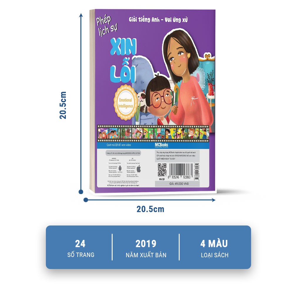 Sách Giỏi Tiếng Anh Vui Ứng Xử Sorry MCBooks
