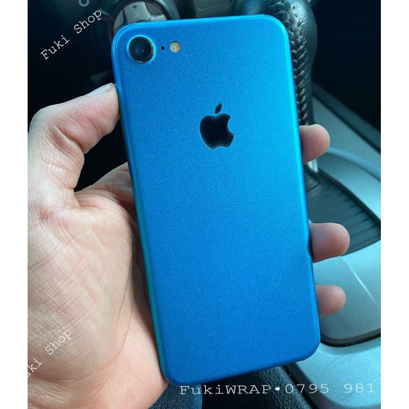 [IPHONE]Tấm dán Skin FULL viền Matte Brushed Blue Sky IPHONE 5 6 7 8 6PLUS 7PLUS 8PLUS X XR XSMAX 11 PRO MAX 12 PRO MAX