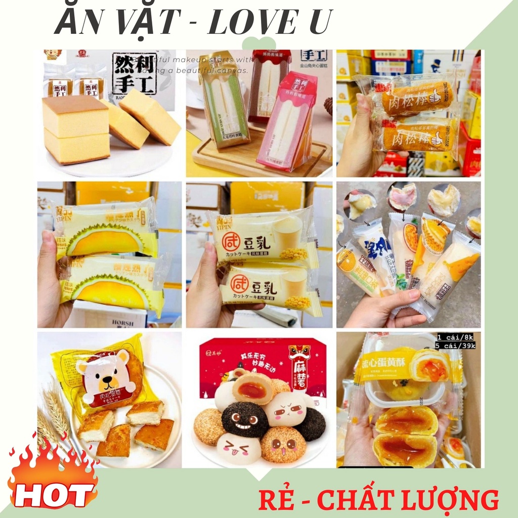 Bánh Đài Loan cao cấp mix đủ loại - thùng 500gr