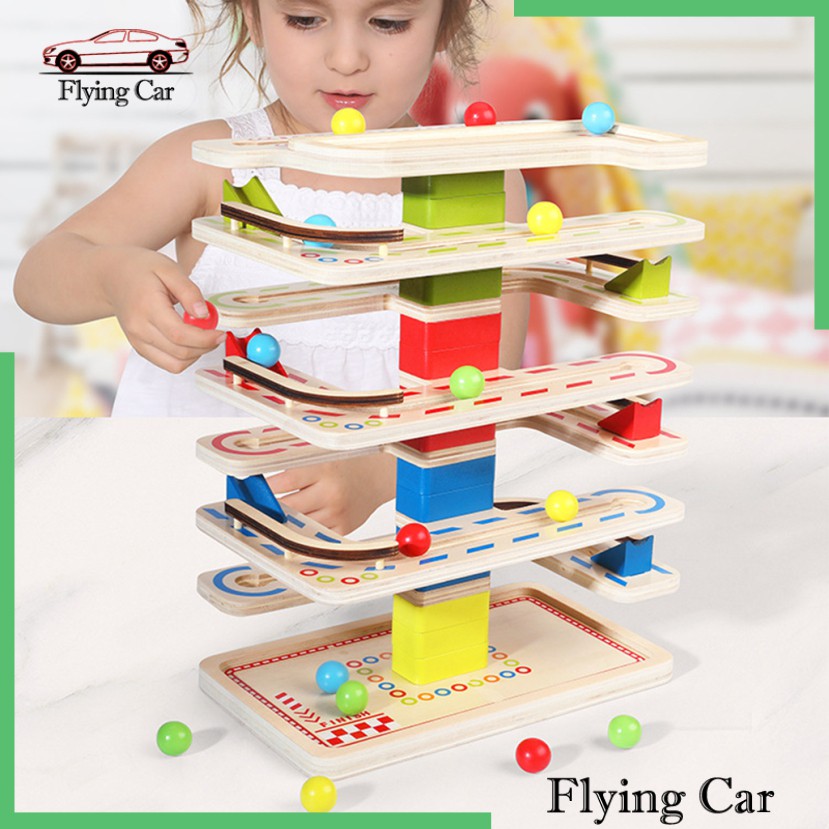 Đồ chơi Montessori đường đua bằng gỗ dành cho trẻ mới biết đi Món quà tuyệt vời