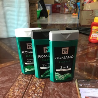 Dầu gội/ sữa tắm Romano 180g