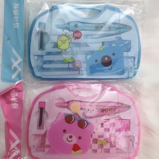 bộ compa thước kẻ gôm