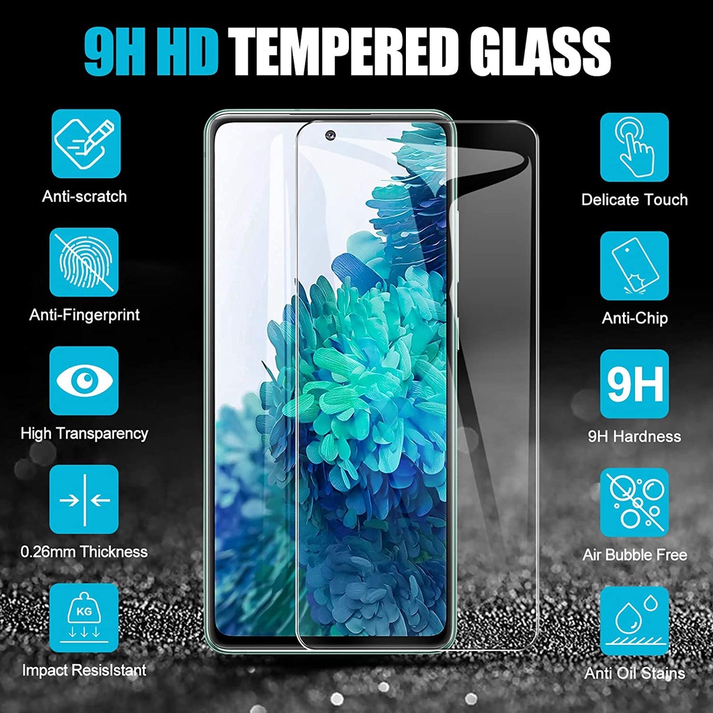 Kính cường lực bảo vệ màn hình điện thoại HD độ cứng 9H trong suốt chống trầy xước dành cho Samsung Galaxy S20 FE
