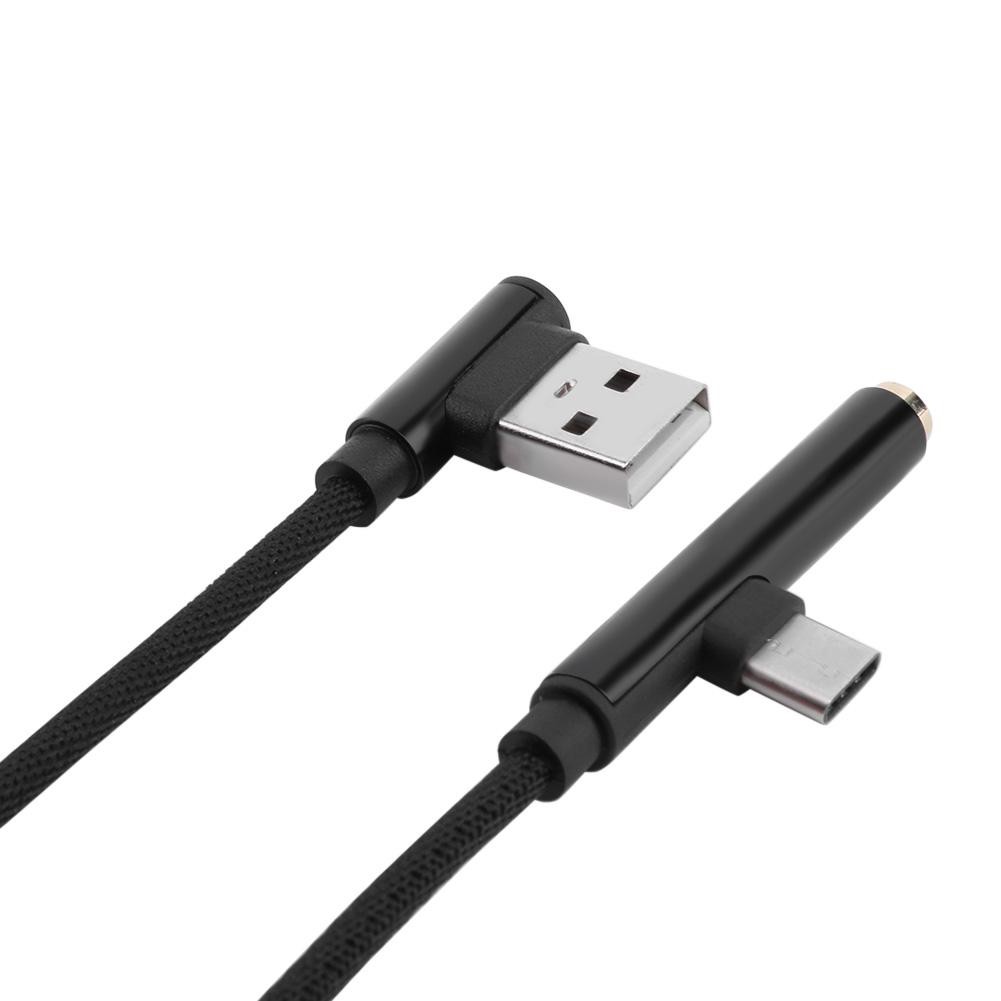 1m/3.2ft USB to Type-C 3.5mm Headphone Ja Charing Data Cable for Xiaomi 6