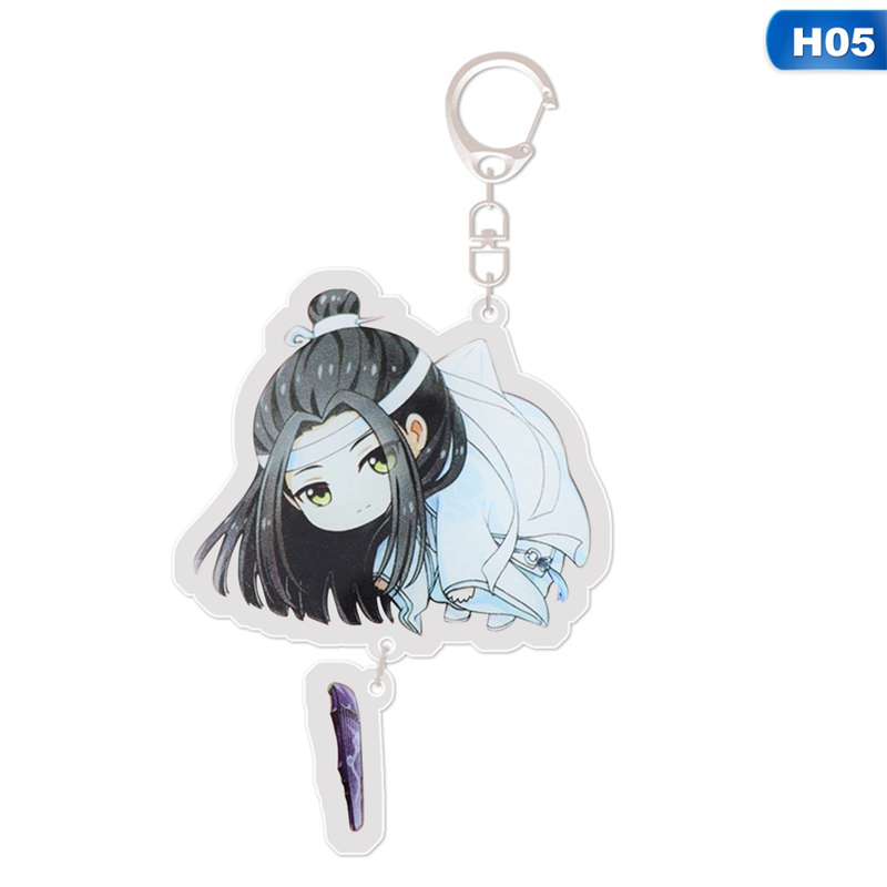flowersqueen Móc Khóa Gắn Mặt Hình Nhân Vật Anime Dễ Thương