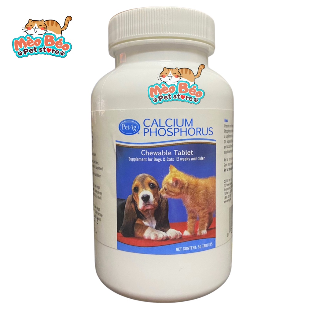 Canxi Mỹ cho chó mèo Calcium Phosphorus