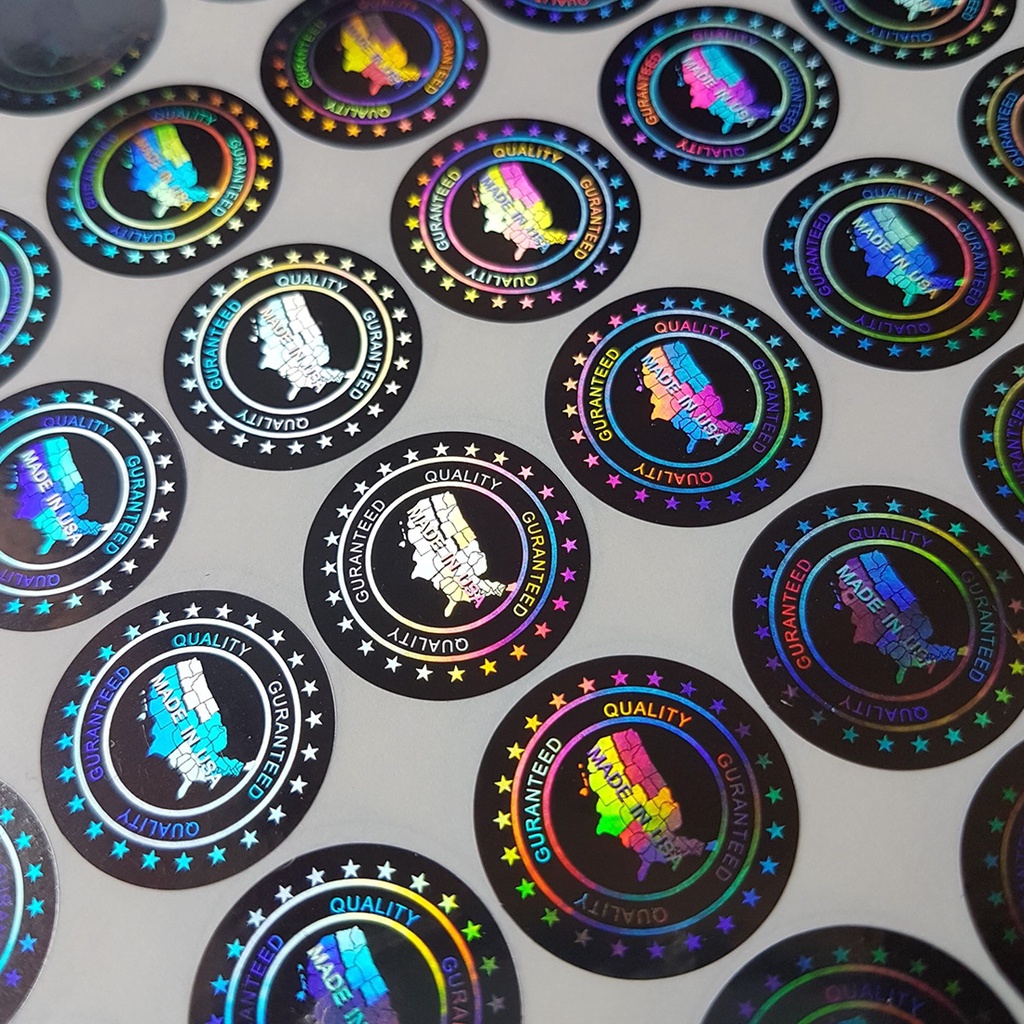 In tem 7 màu hologram in decal sticker label theo yêu cầu