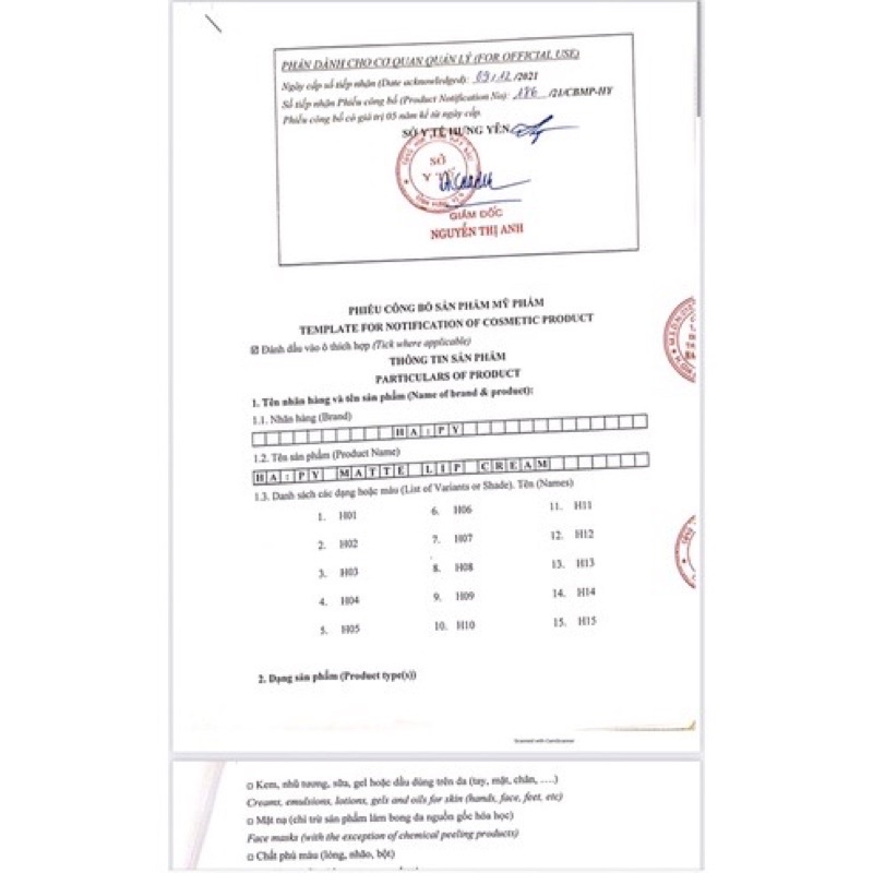 Son kem siêu lì siêu kháng nước Hapy matte Minigadern